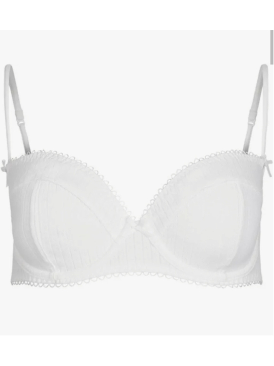 SKIMS Other - Skims pointelle cotton blend balconette bra size 40G